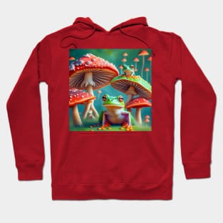 Magical Frogs and Mushrooms Hoodie